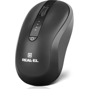 Мышка REAL-EL RM-450W Wireless/Bluetooth Black/Gray (EL123200046)