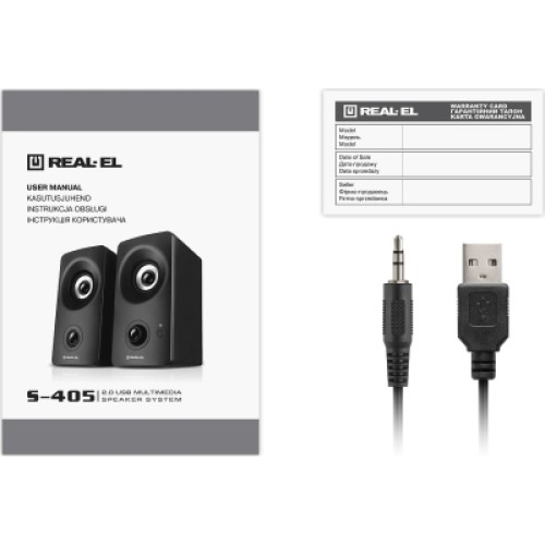 Акустическая система REAL-EL S-405 USB Black (EL121100016)