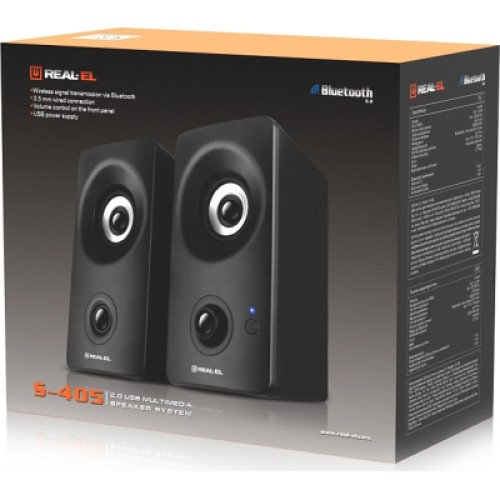 Акустическая система REAL-EL S-405 USB Black (EL121100016)
