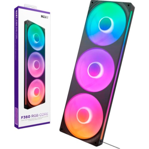 Кулер для корпуса NZXT F360 RGB Core Fan (Single Frame) - Black (RF-U36HF-B1)