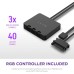 Кулер для корпуса NZXT F120RGB Duo - 120mm Dual- (RF-D12SF-B1)