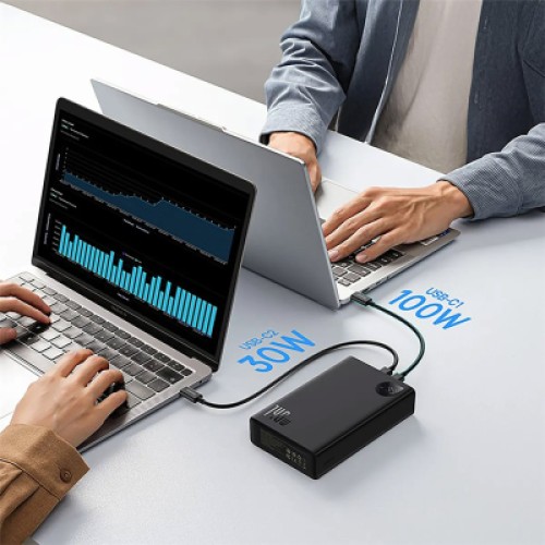 Батарея универсальная Baseus Adaman Metal Digital Display 24000mAh 140W, Black (P10021508113-00) (P10021507112-02)