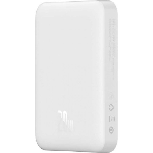 Батарея универсальная Baseus Wireless Magnetic Mini 10000mAh 20W, White (PPCX030002\PPCXM10) (P10022100212-00)
