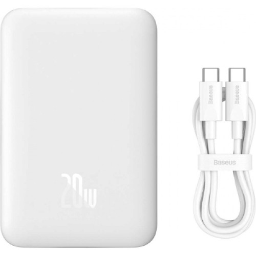 Батарея универсальная Baseus Wireless Magnetic Mini 10000mAh 20W, White (PPCX030002\PPCXM10) (P10022100212-00)