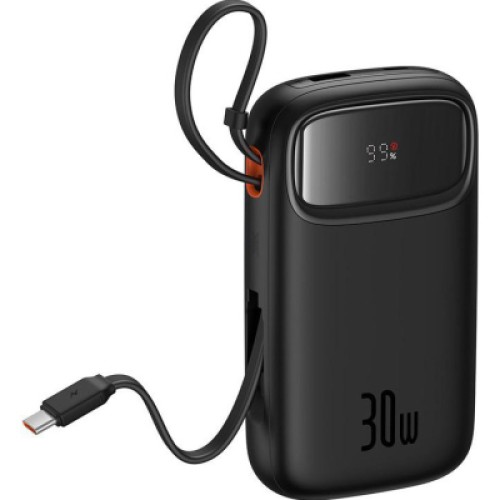 Батарея универсальная Baseus QPow2 20000mAh 30W, with 2*Type-C Cable, Black (P10055009113-00)