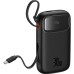 Батарея универсальная Baseus QPow2 20000mAh 30W, with 2*Type-C Cable, Black (P10055009113-00)