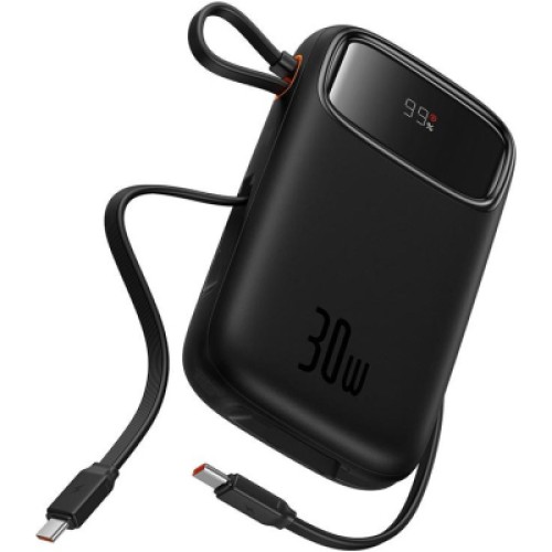 Батарея универсальная Baseus QPow2 20000mAh 30W, with 2*Type-C Cable, Black (P10055009113-00)
