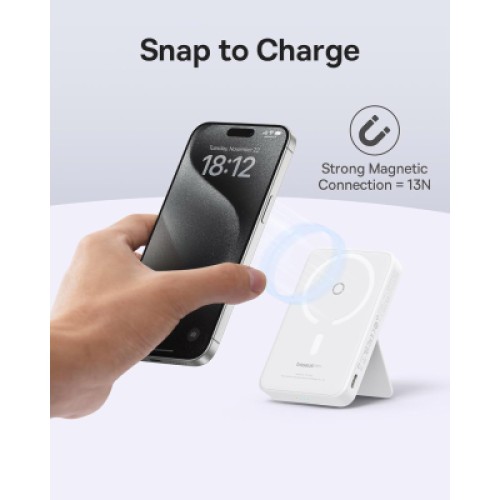 Батарея универсальная Baseus MagPro 5000mAh 20W, White (PPCXZ05) (P10064100222-00)