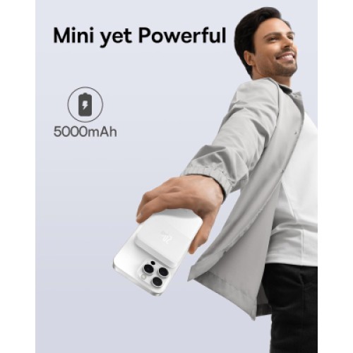 Батарея универсальная Baseus MagPro 5000mAh 20W, White (PPCXZ05) (P10064100222-00)
