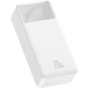 Батарея универсальная Baseus Bipow Overseas 30000mAh 20W, White (PPBD050402)