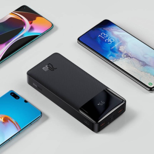Батарея универсальная Baseus Bipow Digital Display 20000mAh 20W, Black (PPDML-M01) (PPBD050501)