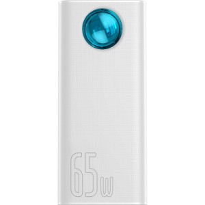 Батарея універсальна Baseus Amblight Digital Quick 30000mAh 65W, White (PPLG000102)