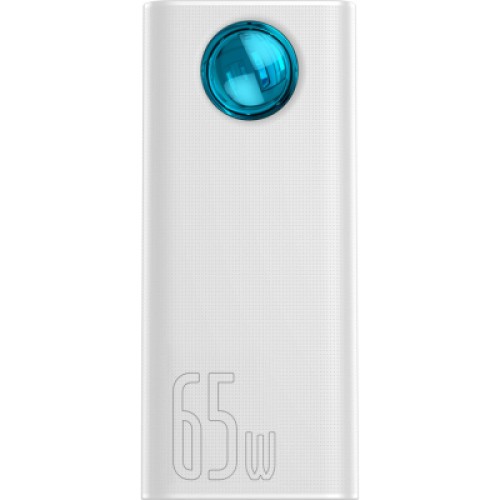 Батарея универсальная Baseus Amblight Digital Quick 30000mAh 65W, White (PPLG000102)