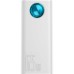 Батарея универсальная Baseus Amblight Digital Quick 30000mAh 65W, White (PPLG000102)