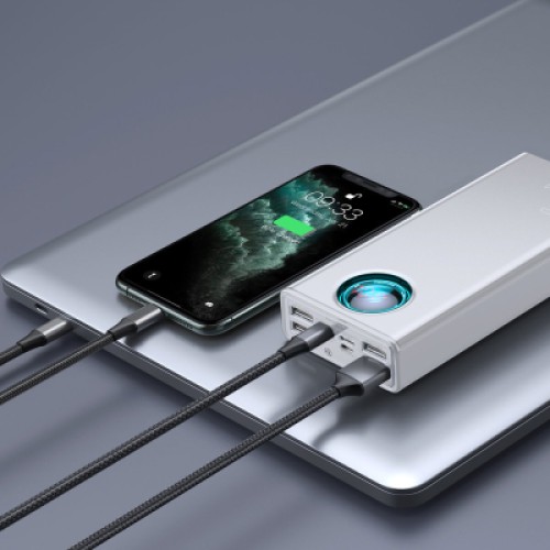 Батарея универсальная Baseus Amblight Digital Quick 30000mAh 65W, White (PPLG000102)