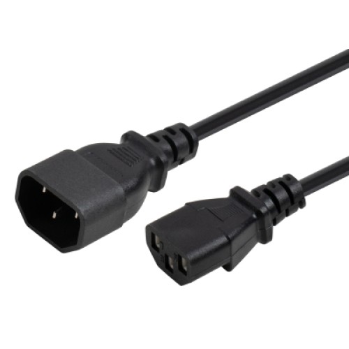 Кабель питания C13 to C14 1.8m 0.75mm2 copper Vinga (VYPCC13141875CU)