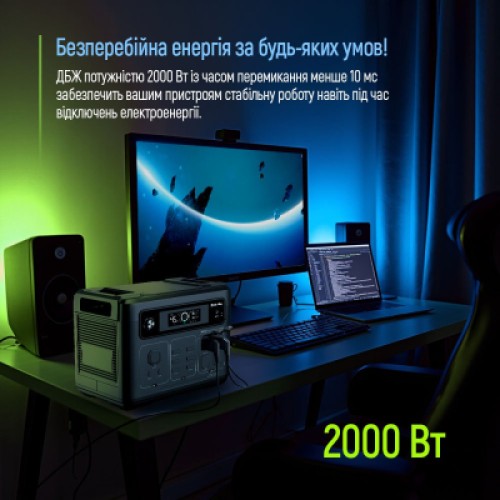 Зарядная станция ColorWay 2400W, 2048Wh (CW-PR-2K2W-01)