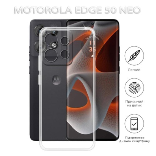 Чехол для мобильного телефона BeCover Motorola Edge 50 Neo Transparancy (712745)