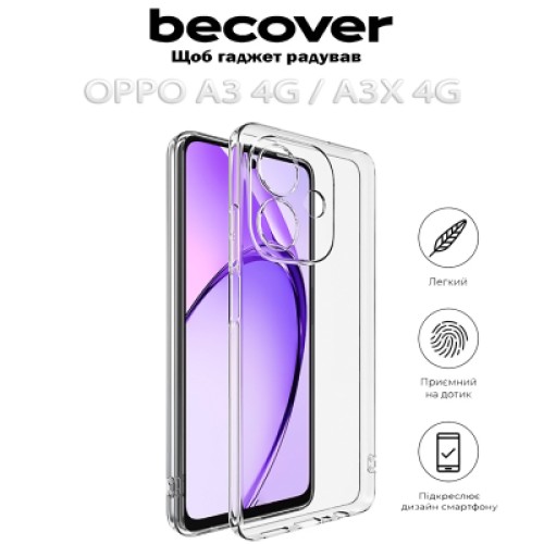 Чехол для мобильного телефона BeCover Oppo A3 4G / А3х 4G / A40m Transparancy (712770)