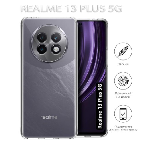 Чехол для мобильного телефона BeCover Realme 13 Plus 5G Transparancy (712766)