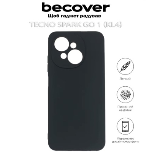 Чехол для мобильного телефона BeCover Tecno Spark Go 1 (KL4) Black (712753)
