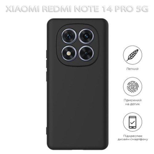 Чехол для мобильного телефона BeCover Xiaomi Redmi Note 14 Pro 5G Black (712759)