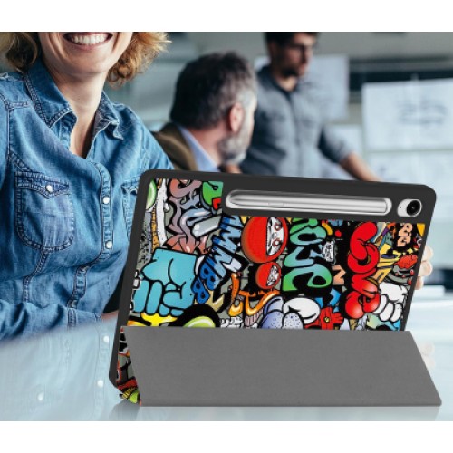 Чехол для планшета BeCover Flexible TPU Mate Samsung Tab S9 (SM-X710/SM-X716)/S9 FE (SM-X510/SM-X516B) 11.0" Graffiti (712534)