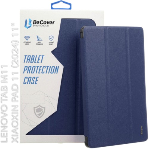 Чехол для планшета BeCover Soft Edge Lenovo Tab M11 (2024) TB-TB330FU/Xiaoxin Pad 11 (2024) 11" Deep Blue (712539)