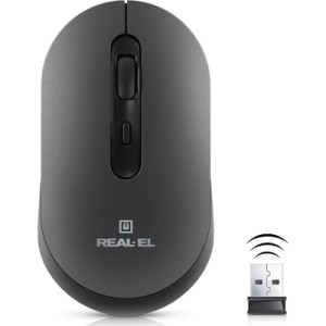 Мышка REAL-EL RM-470W Wireless/Bluetooth Dark Gray (EL123200049)
