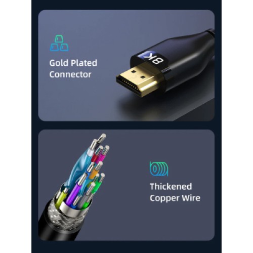 Кабель мультимедийный HDMI to HDMI 3.0m v2.1 Cabletime (CA914562)