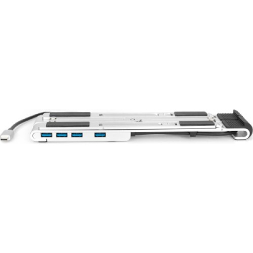 Подставка для ноутбука Digitus Variable Notebook Stand, до 17", USB-C Dock 5-Port (DA-90424)