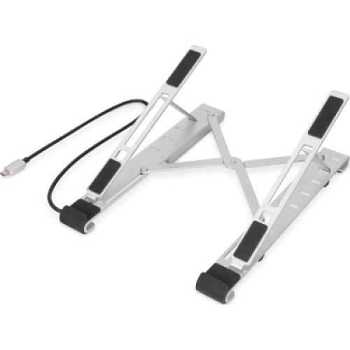 Подставка для ноутбука Digitus Variable Notebook Stand, до 17", USB-C Dock 5-Port (DA-90424)