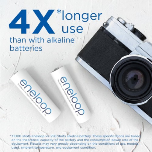 Аккумулятор Panasonic AA Eneloop 2000mAh NI-MH * 4 + Сase (BK-3MCDEC4CP)