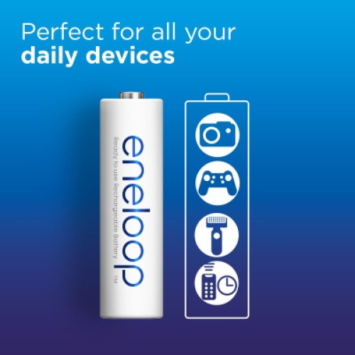 Аккумулятор Panasonic AA Eneloop 2000mAh NI-MH * 2 (BK-3MCDE/2CP)