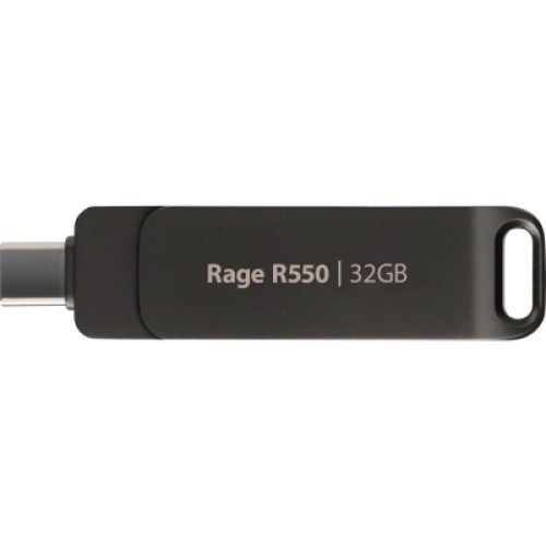 USB флеш накопитель Patriot 32GB Rage R550 Matte Black USB 3.2/Type-C (PE32GR550DSAD)