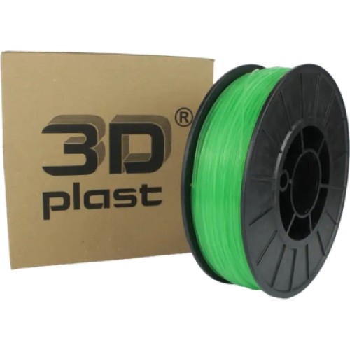 Пластик для 3D-принтера 3Dplast PLA 1.75мм, 3кг, transparent, green (3DPLA1753CLGR)