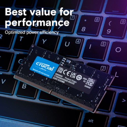 Модуль памяти для ноутбука SoDIMM DDR5 32GB 4800 MHz Micron (CT32G48C40S5T)