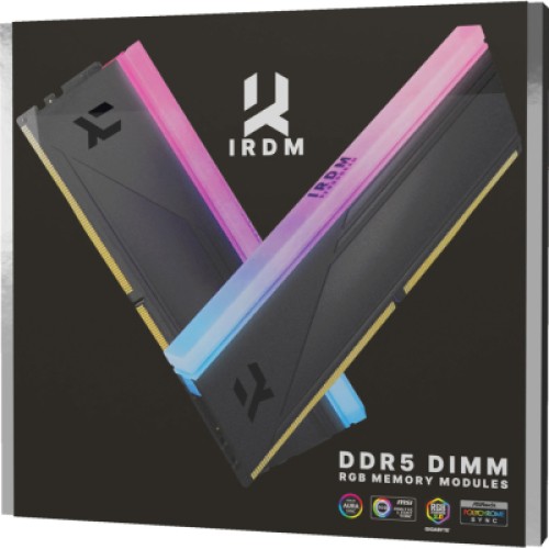 Модуль памяти для компьютера DDR5 64GB (2x32GB) 6000 MHz IRDM RGB Black Goodram (IRG-60D5L30/64GDC)