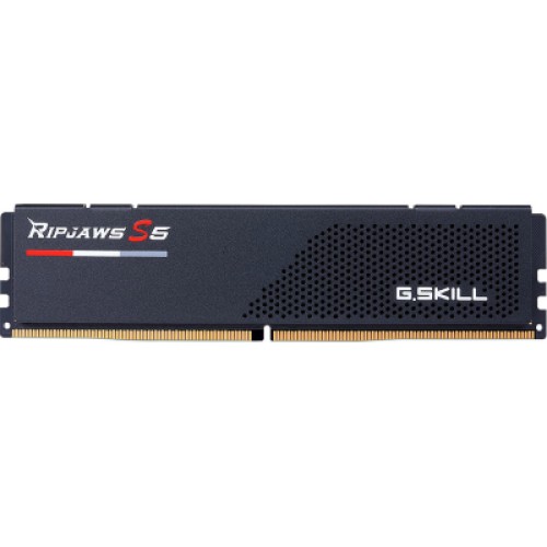 Модуль памяти для компьютера DDR5 48GB (2x24GB) 5200 MHz Ripjaws S5 Black G.Skill (F5-5200J4040A24GX2-RS5K)