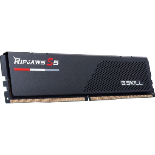 Модуль памяти для компьютера DDR5 48GB (2x24GB) 5200 MHz Ripjaws S5 Black G.Skill (F5-5200J4040A24GX2-RS5K)