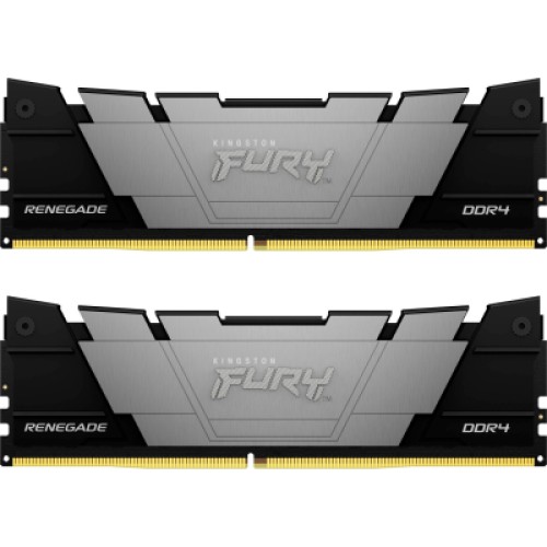 Модуль памяти для компьютера DDR4 16GB (2x8GB) 4800 MHz Renegade Black Kingston Fury (ex.HyperX) (KF448C19RB2K2/16)