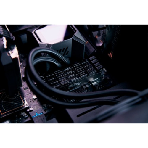 Модуль памяти для компьютера DDR4 16GB (2x8GB) 4800 MHz Renegade Black Kingston Fury (ex.HyperX) (KF448C19RB2K2/16)