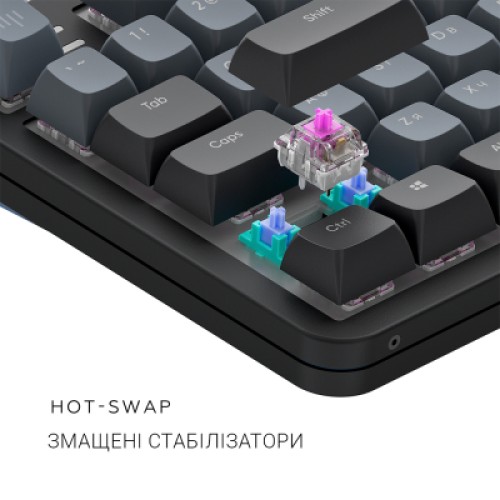 Клавиатура Dark Project ALU87 Midnight ABS RGB Mech G3MS Zircon Black (DPKB_MIDNIGHT_87_ANSI_UA)