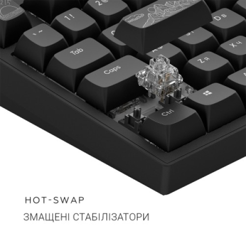 Клавиатура Dark Project ALU81 Terra Nostra PBT RGB Mech G3MS Moonstone Black (DPKB_NOSTRA_81_ANSI_BLACK_UA)