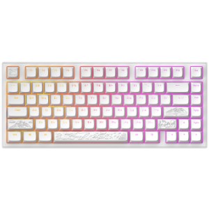 Клавиатура Dark Project ALU81 Terra Nostra PBT RGB Mech G3MS Moonstone White (DPKB_NOSTRA_81_ANSI_WHITE_UA)