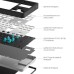 Клавиатура Dark Project ALU87 Bushido ABS RGB Mech G3MS Moonstone Black/White (DPKB_BUSHIDO_87_ANSI_UA)