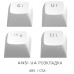 Клавиатура Dark Project ALU87 Daylight ABS RGB Mech G3MS Zircon White/Grey (DPKB_DAYLIGHT_87_ANSI_UA)
