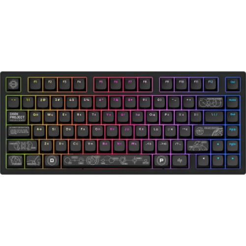 Клавиатура Dark Project ALU81 Terra Nova PBT RGB Mech G3MS Moonstone Black (DPKB_NOVA_81_ANSI_BLACK_UA)