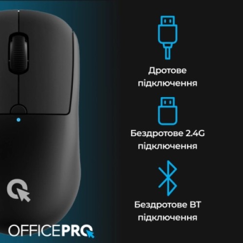 Мышка OfficePro M307B Silent Click Wireless/Bluetooth Black (M307B)