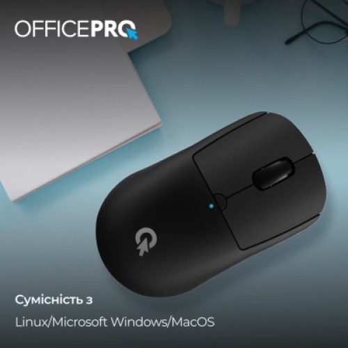 Мышка OfficePro M307B Silent Click Wireless/Bluetooth Black (M307B)
